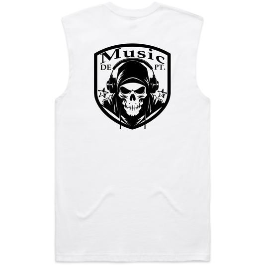 Worldwide Music Dept. Sleeveless Tank - "White"