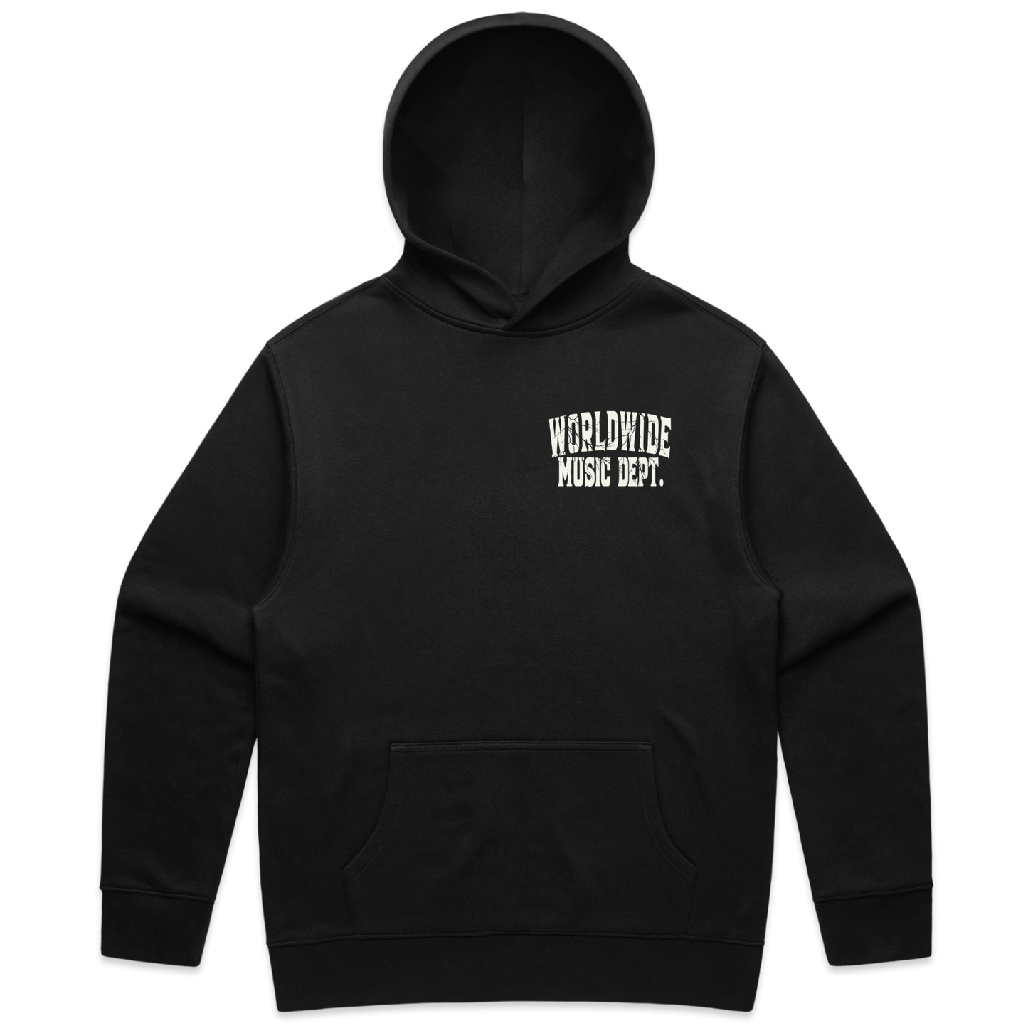 Worldwide Music Dept. Lightning Strikes Relaxed Hoodie - "Black"