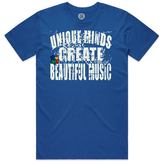 Unique Minds - Autism Awareness Tee - "Bright Royal"
