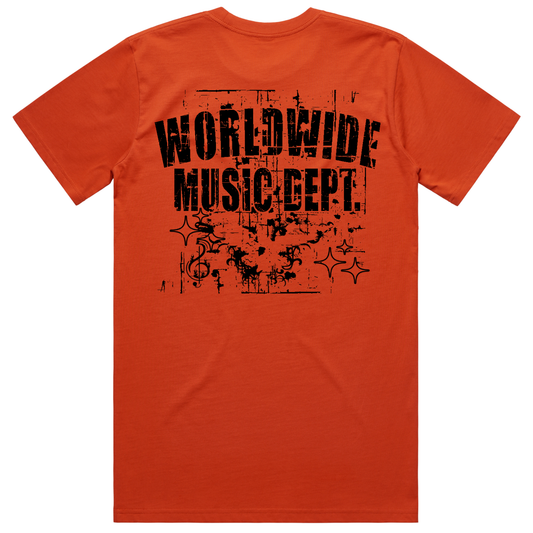 Worldwide Music Dept. Eagle Splatter Tee - "Autumn"