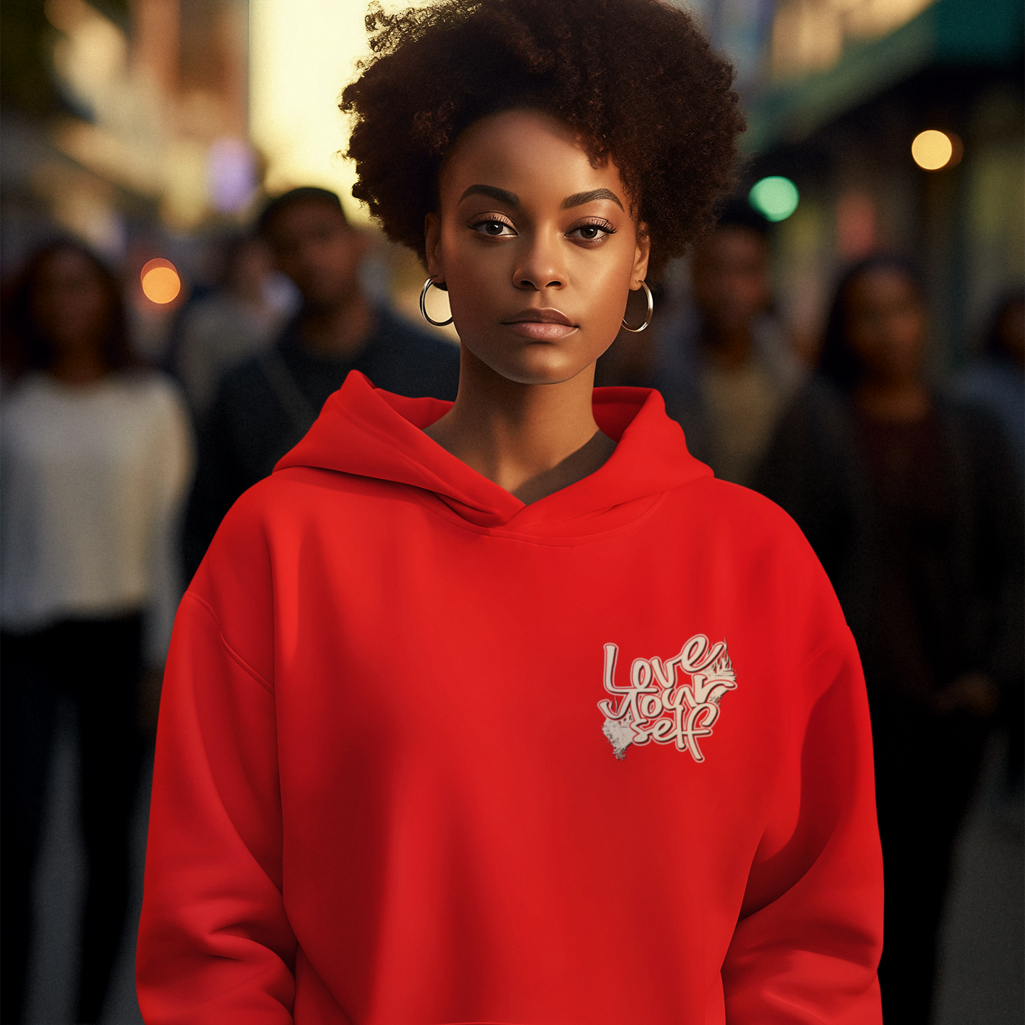 Love Yourself Hoodie - Red