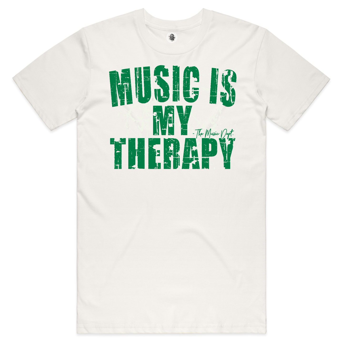 Music is my Therapy - Mental Health Tee - "Natural"