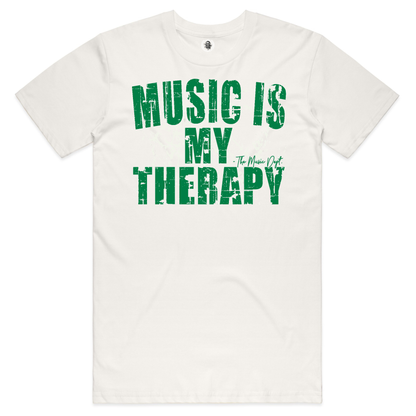 Music is my Therapy - Mental Health Tee - "Natural"