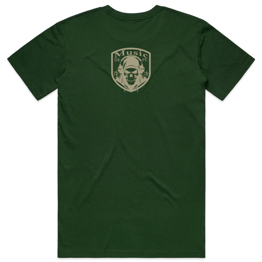 Worldwide Music Dept. - War Ready Tee - "Forest Green"