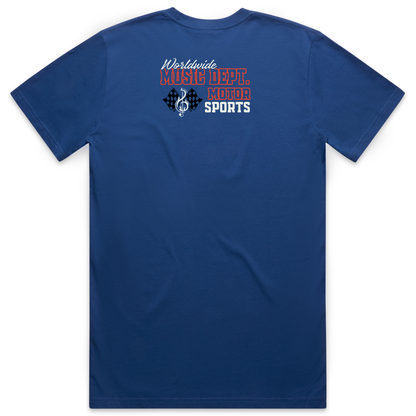 Music Dept. - Motorsports Tee "Team Mustang" - "Liberty Blue"