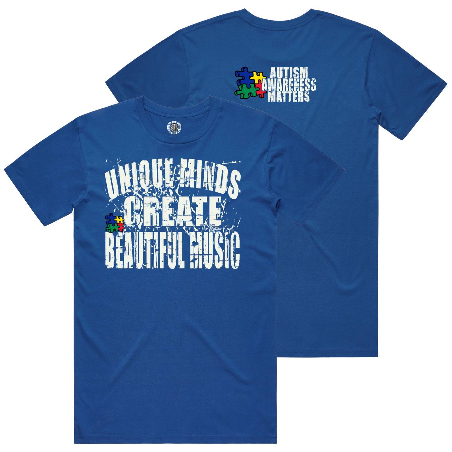Unique Minds - Autism Awareness Tee - "Bright Royal"