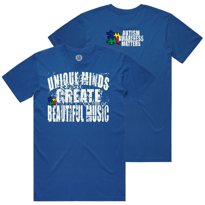 Unique Minds - Autism Awareness Tee - "Bright Royal"