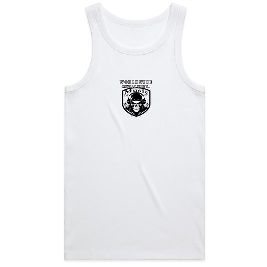 Worldwide Music Dept. Athletic Tank - "White"