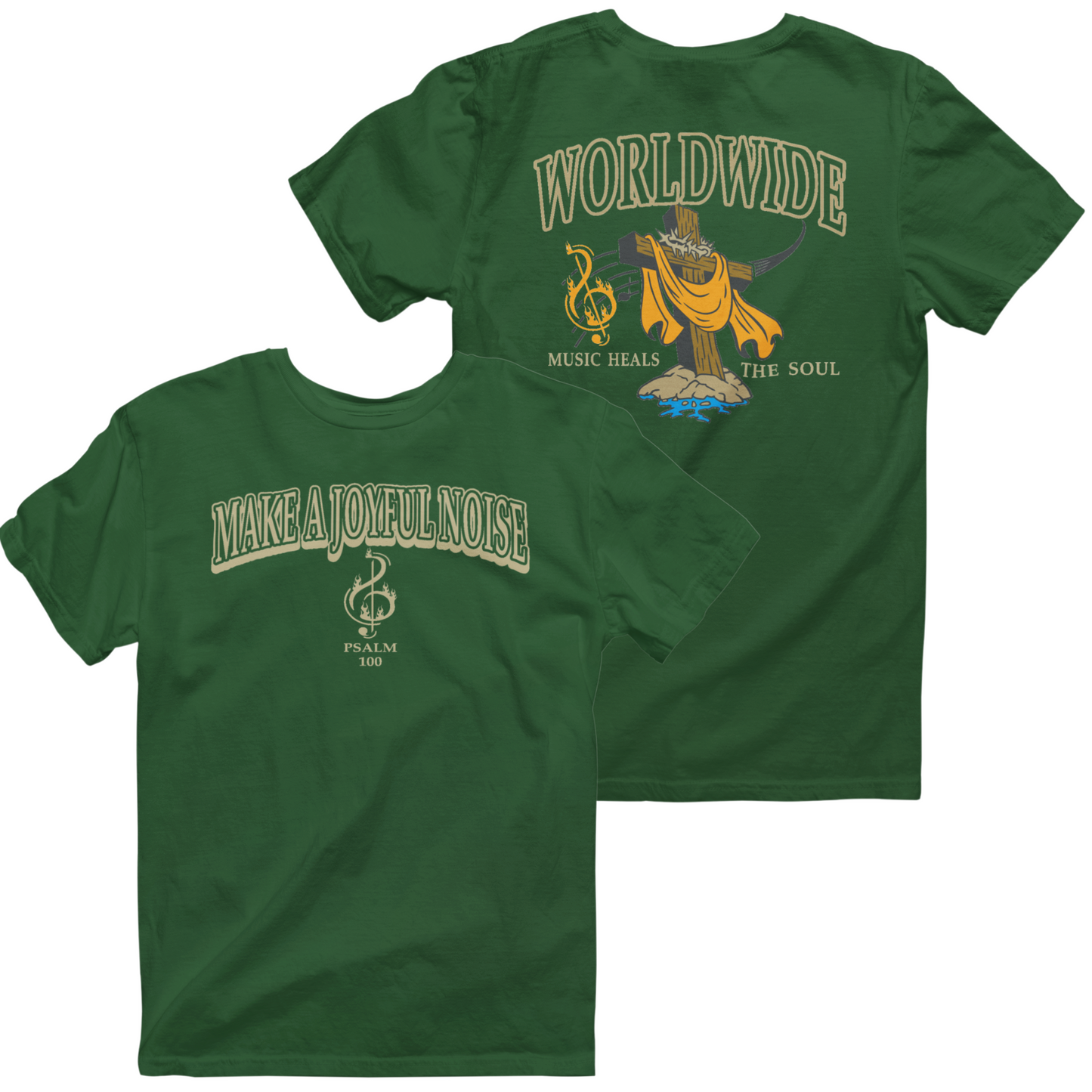 Psalm 100 Tee - "Forest Green"