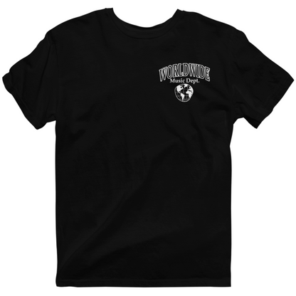 Worldwide Music Dept. - Music Heals the Soul Tee - "Black"