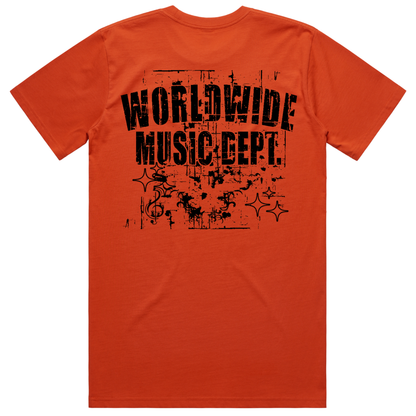 Worldwide Music Dept. Eagle Splatter Tee - "Autumn"