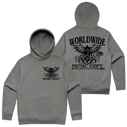 Worldwide Music Dept. - Eagle Wings Hoodie - "Shadow"