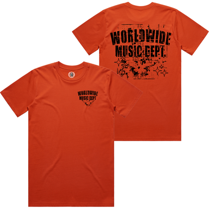 Worldwide Music Dept. Eagle Splatter Tee - "Autumn"