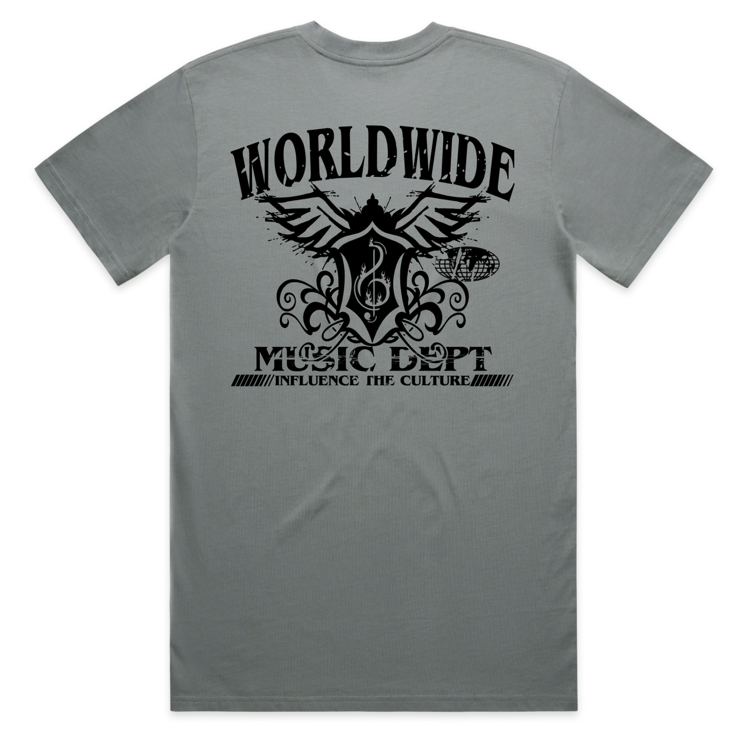 Worldwide Music Dept. - Eagle Wings Tee - "Shadow"