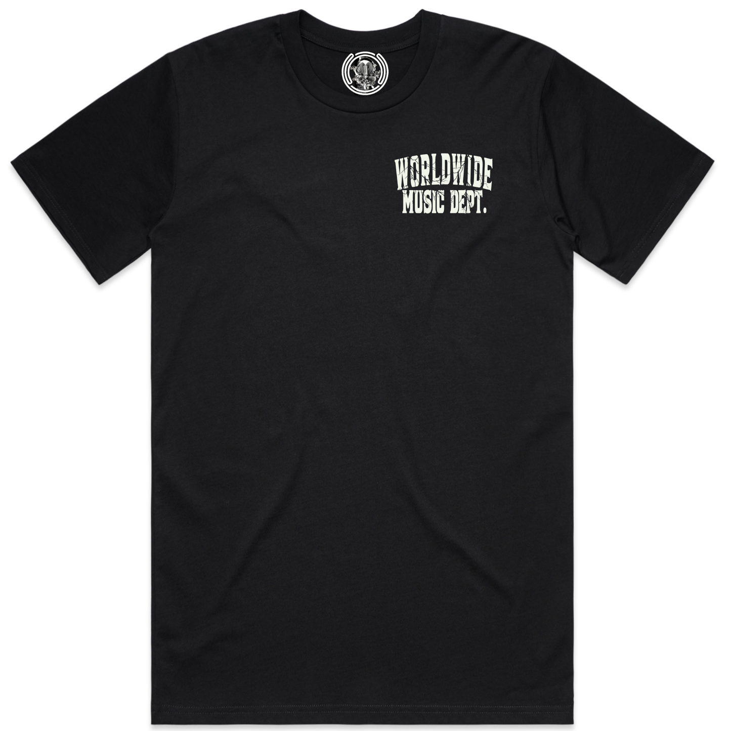 Worldwide Music Dept. Lightning Strikes Tee - "Black"