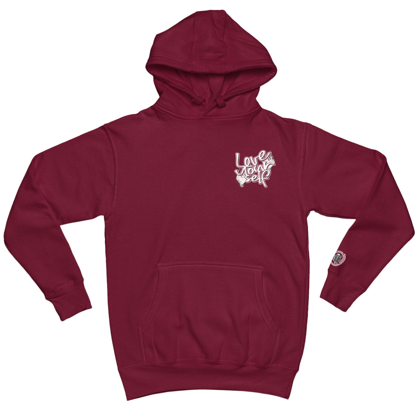 Love Yourself Hoodie - Burgundy