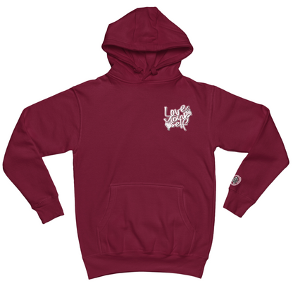 Love Yourself Hoodie - Burgundy