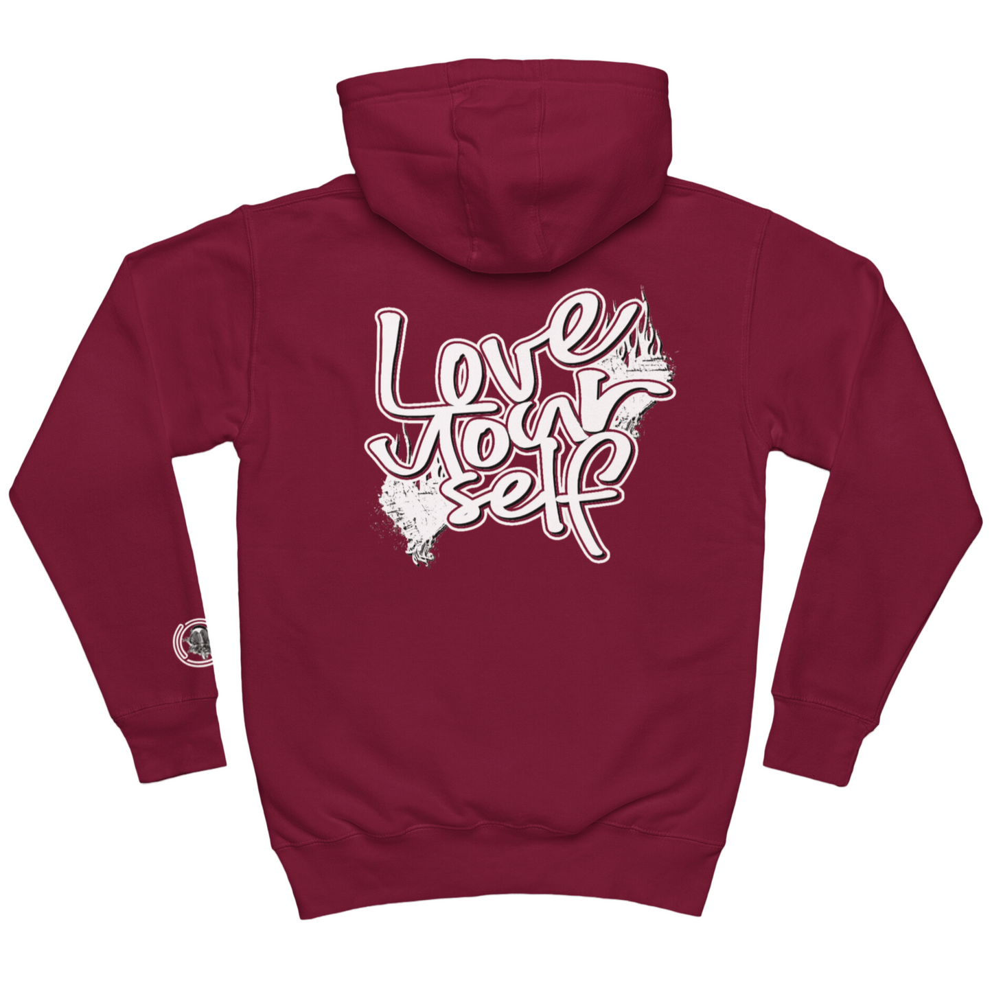 Love Yourself Hoodie - Burgundy